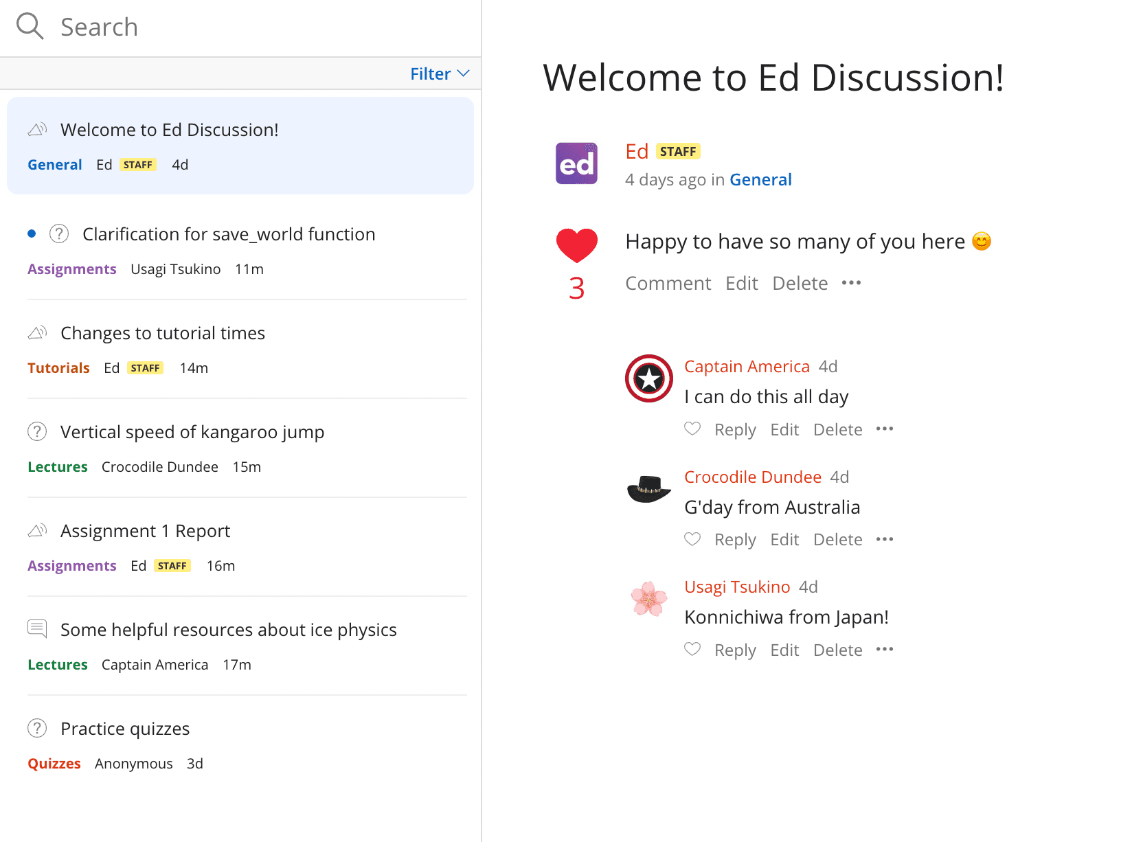 About Ed Discussion